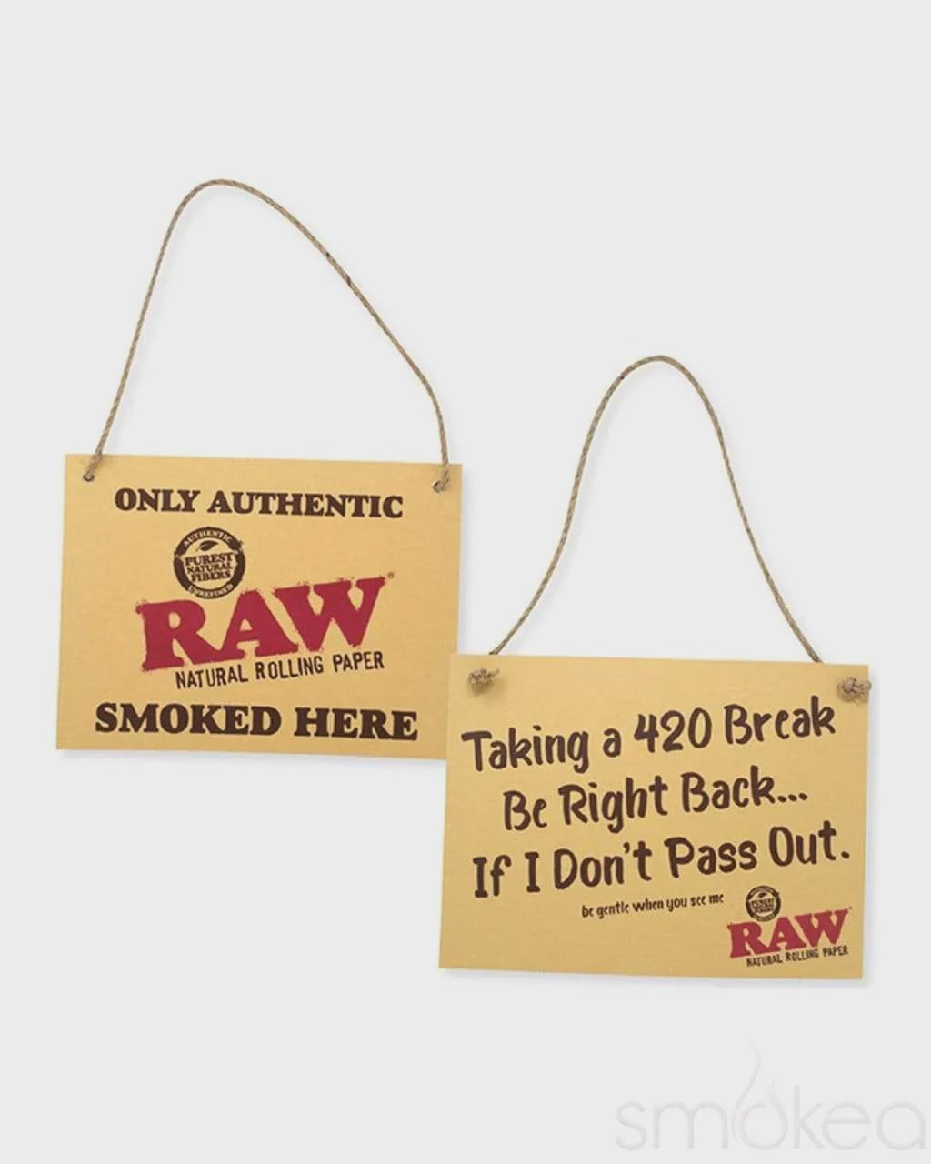 RAW CARDBOARD SIGN
