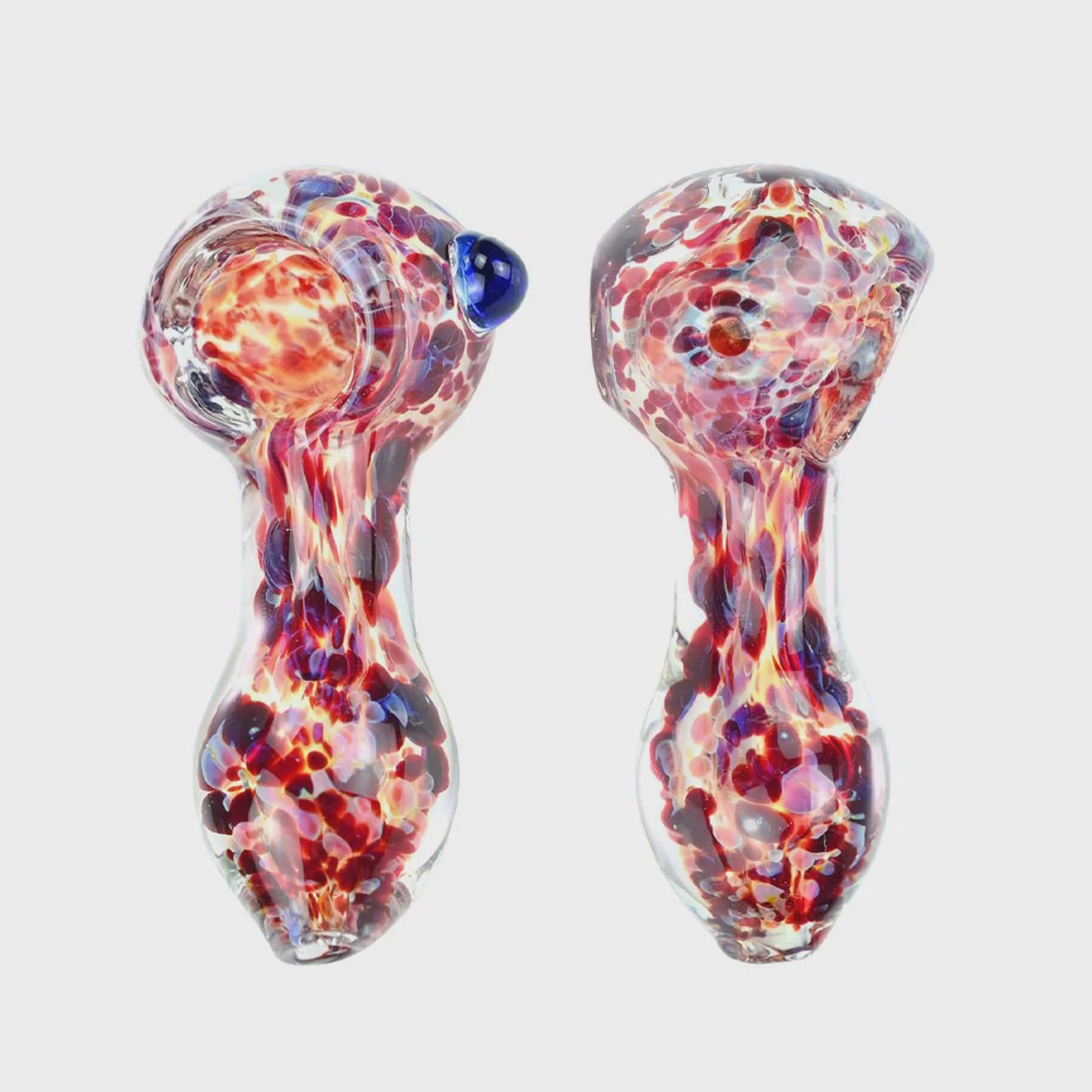 Dragon Glass Hand Pipe Marble Mini Spoon - 43 Grams - 3 Inches - Assorted Colors [DGH-012]