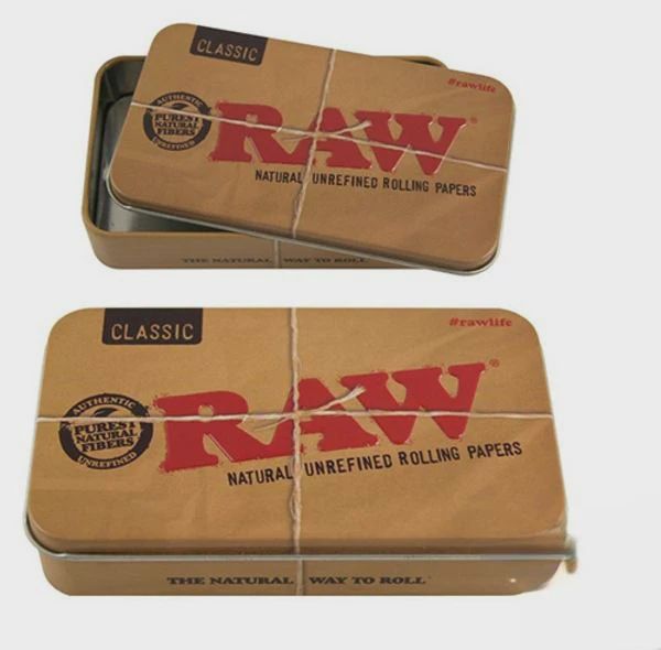 RAW Metal Tin - Metal Carrying Case