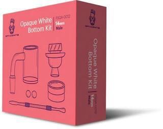 Space King Opaque White Bottom Quartz Banger Kit