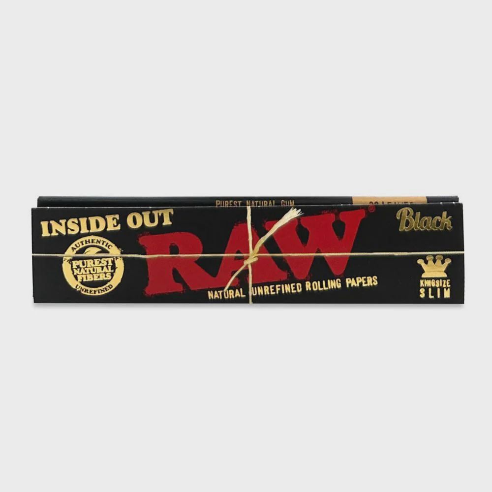 RAW Black Inside Out King Size Slim Rolling Papers