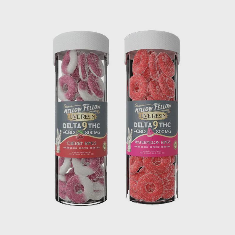 Mellow Fellow Live Resin D9 Rings 800mg