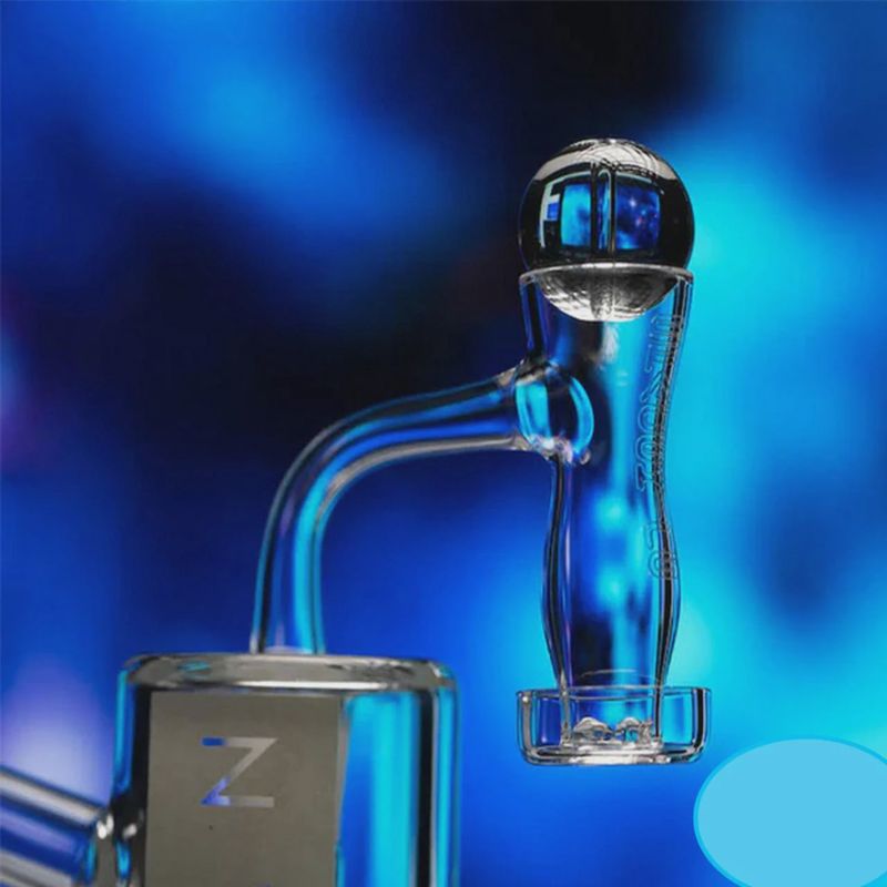 Space King Fully Fused Long Barrel Terp Slurper Banger With Ball Cap &amp; 4 Pearls