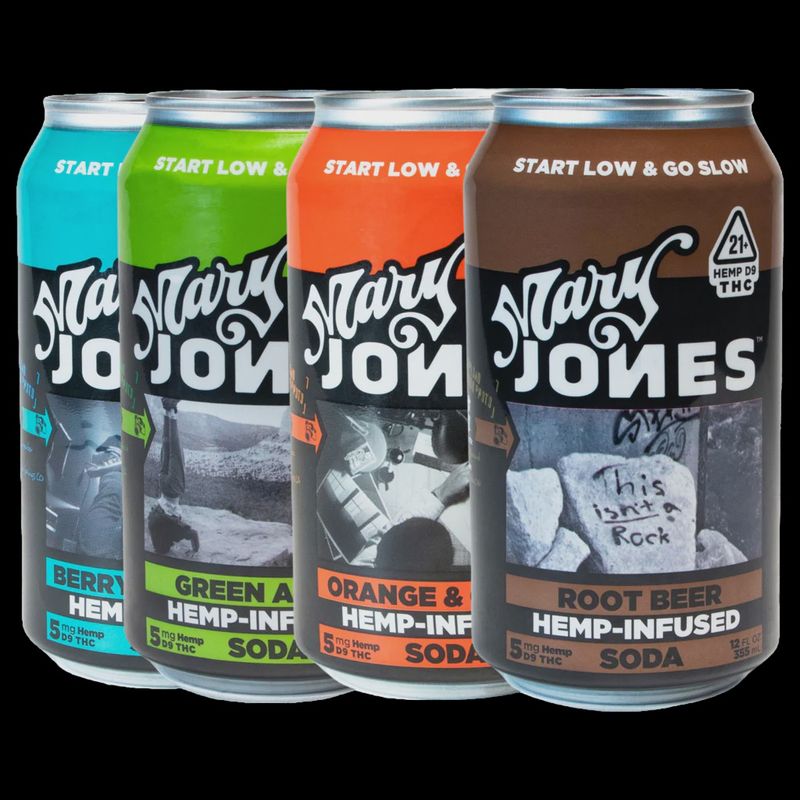 Mary Jones – Hemp Derived 5mg D9 12oz Soda