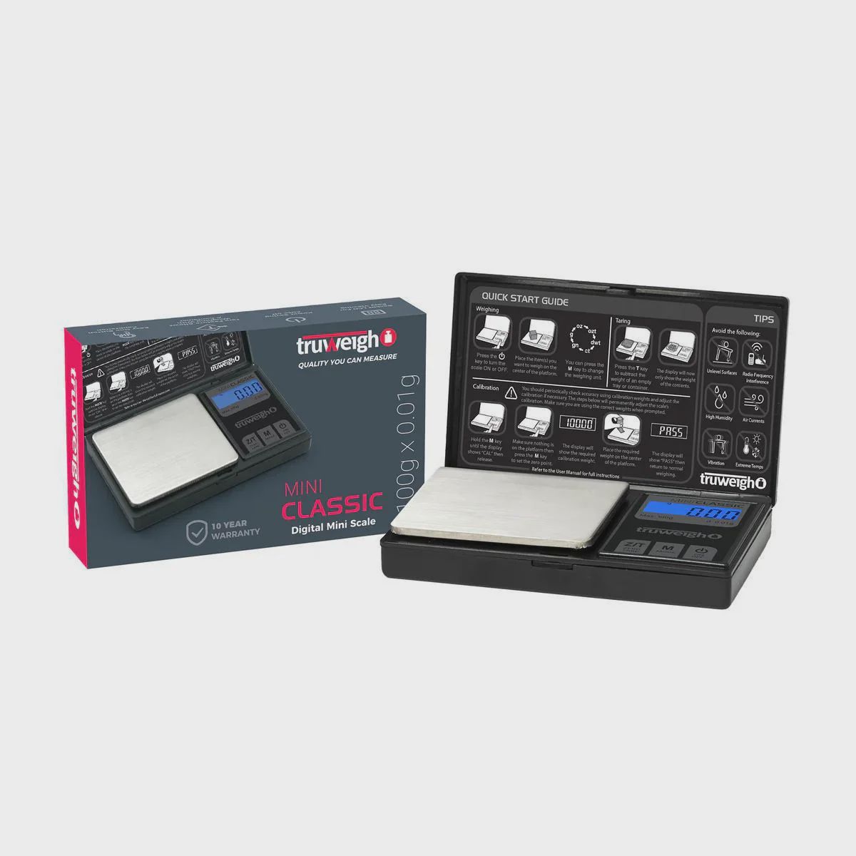 Truweigh MINI CLASSIC Digital Mini Scale 100g x 0.01g