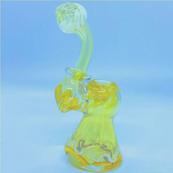Glass Swirl Design Mini Bubbler - 5 Inches - 90 Grams [S091]