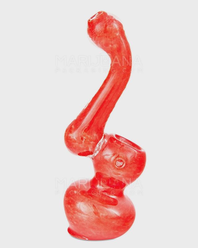 Solid Fritted Glass Bubbler | 3.5in Tall - Glass - Assorted