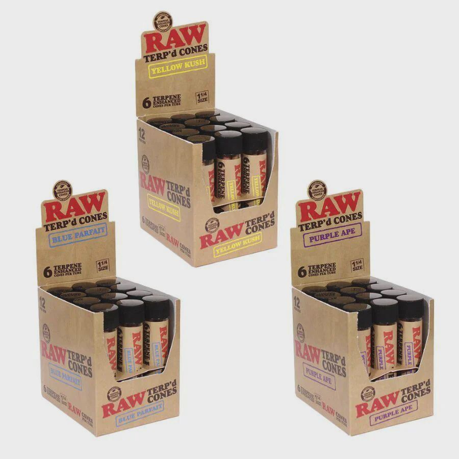 RAW Terp&#39;d 1 1/4 Cones 6ct.