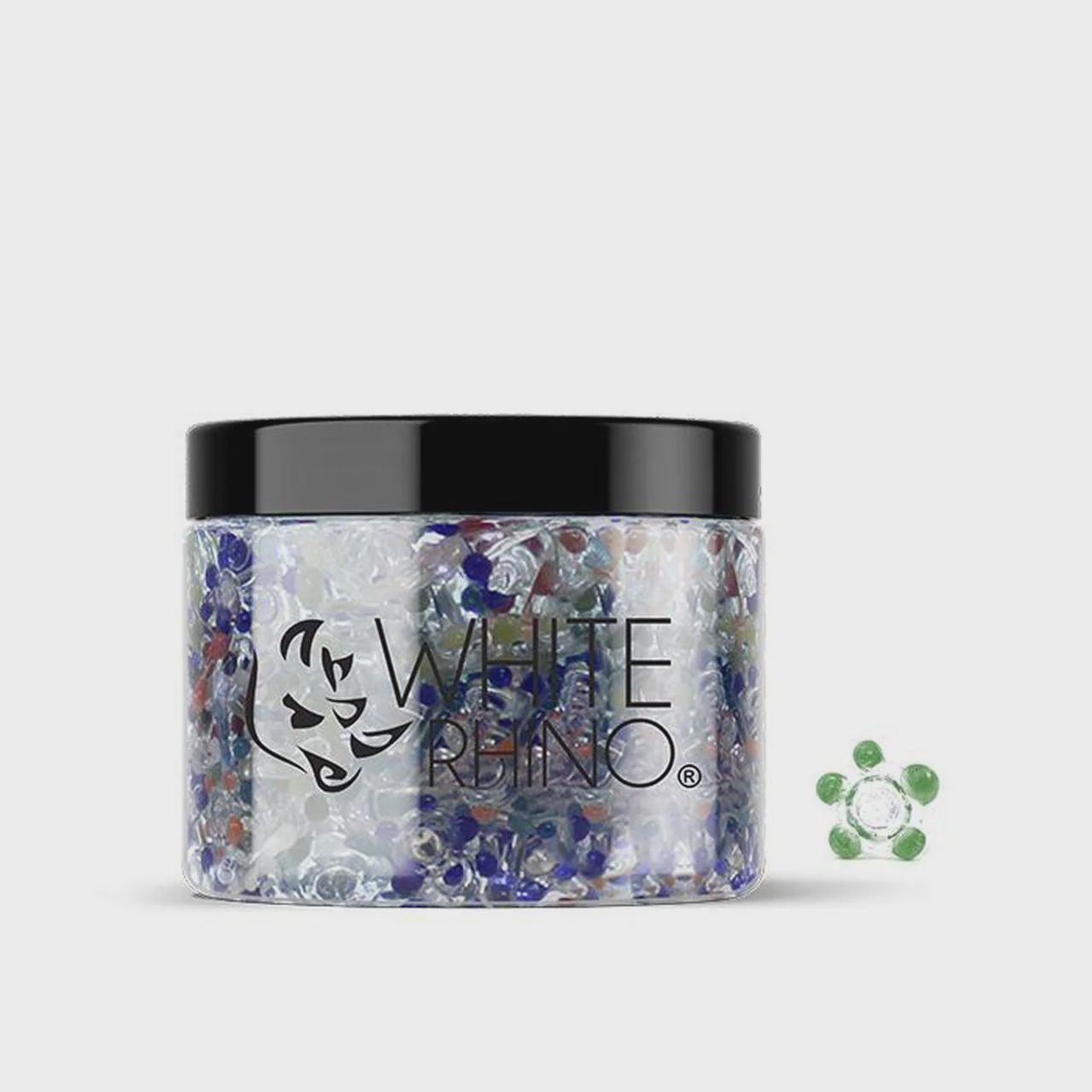 White Rhino Glass Screen - Flower Design