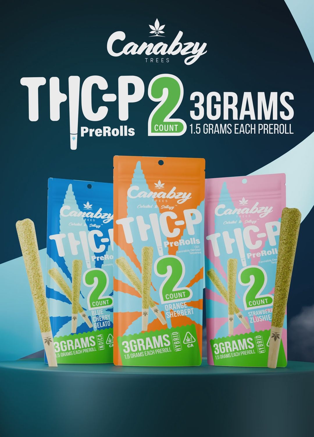 Canabzy CBD-P Pre-Rolls 1.5g x 2 = 3g Total