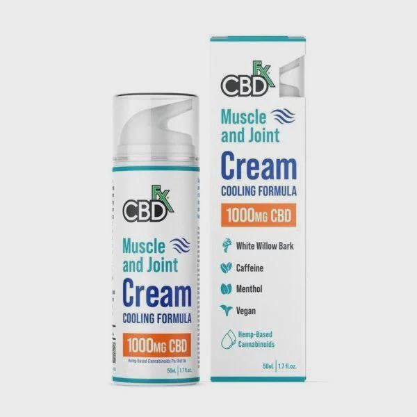 CBDfx 500mg Broad Spectrum CBD Muscle and Joint Cream Cooling Formula 50ML - 1.7 fl. oz