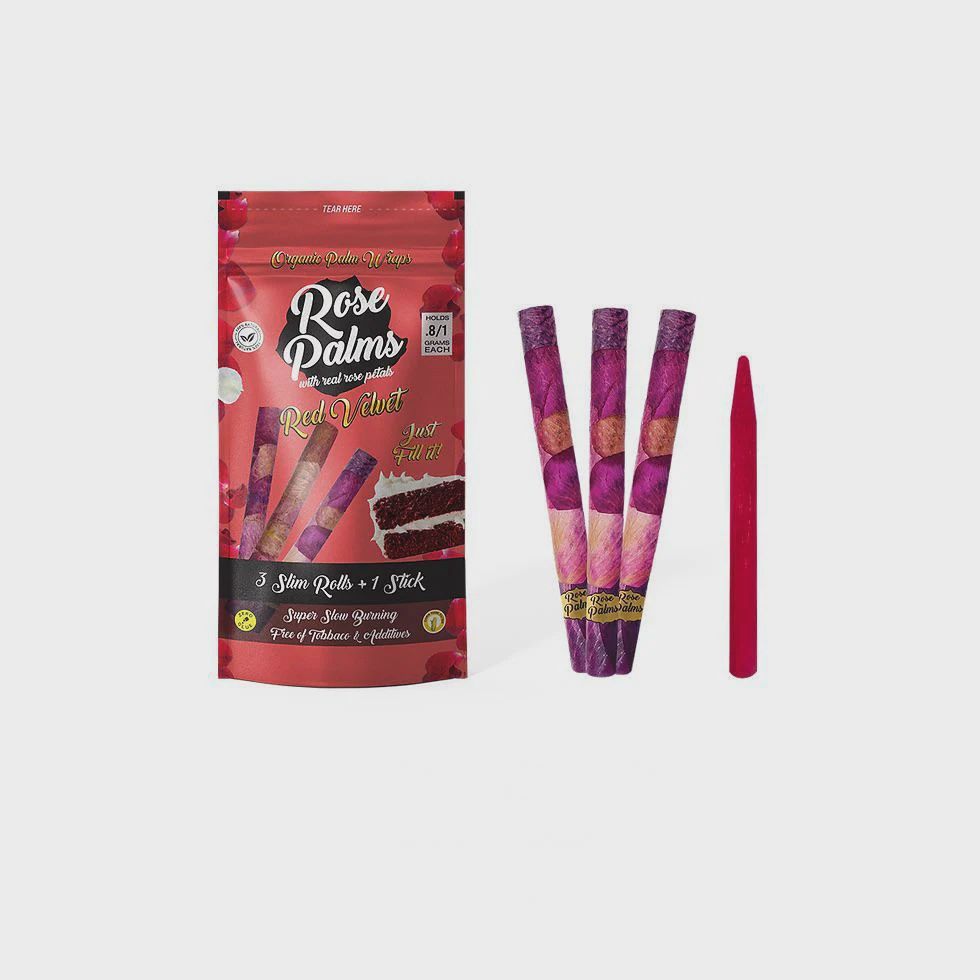 Rose Palms Slim Size Organic Pre- Rolled Rolls - Pack of 3