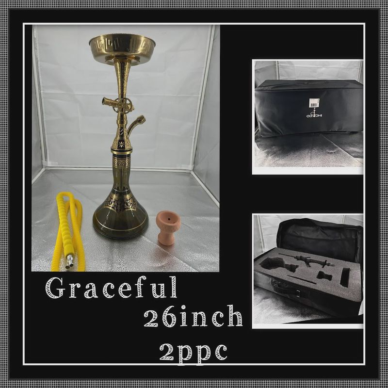 Aadhi Graceful Gold 26 INCH Hookah