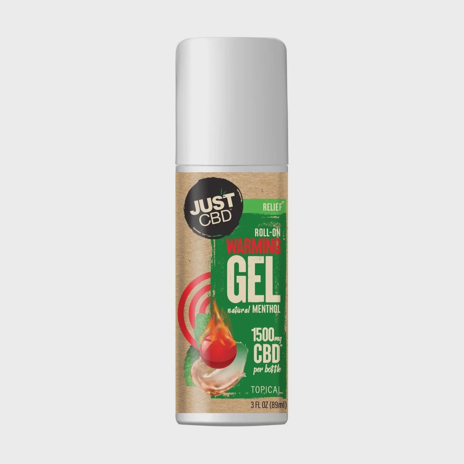 Just CBD Roll-On Warming Gel 1500mg 3oz