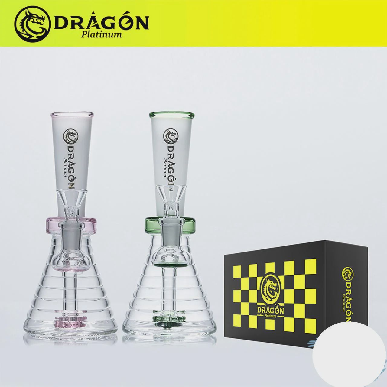 Dragon Platinum Water Pipe Bell Design &amp; Circ Perc - 7 Inches - 200 Grams - Assorted Colors [WPE-020]