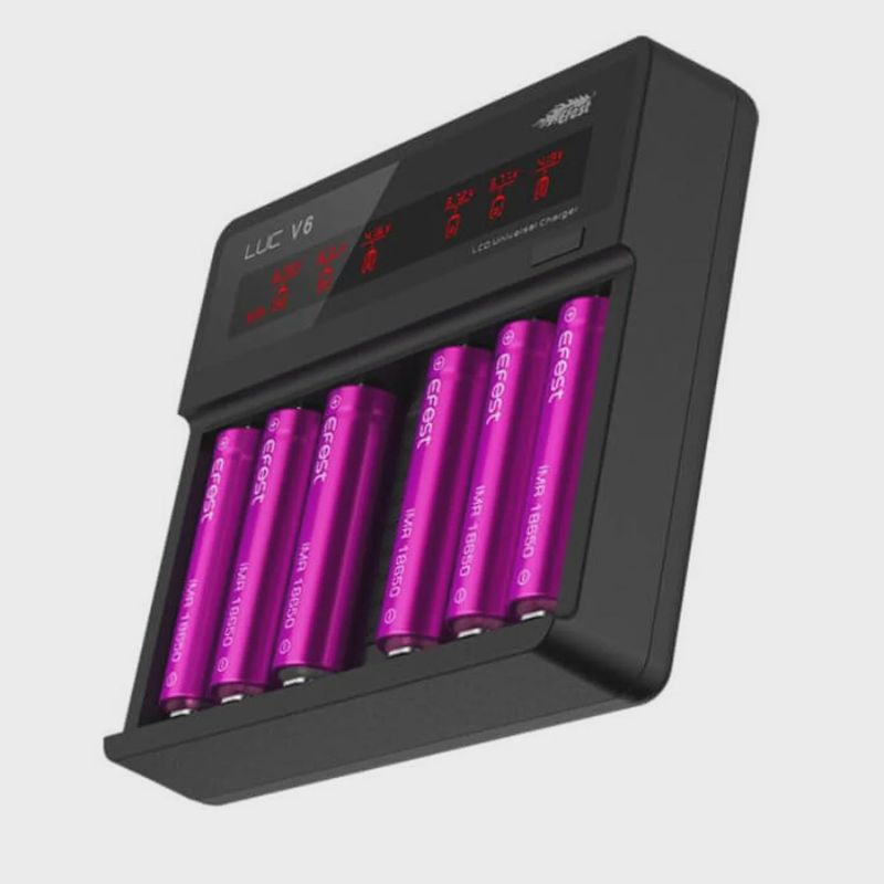 Efest LUC V6 - Six Slot LCD Battery Charger