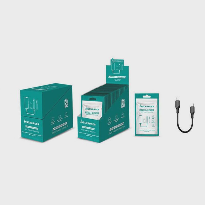 Inscharger Portable USB-C to USB-C E-Cig Charger