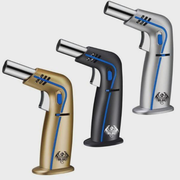 Special Blue Zion Adjustable Flame Butane Torch Lighter