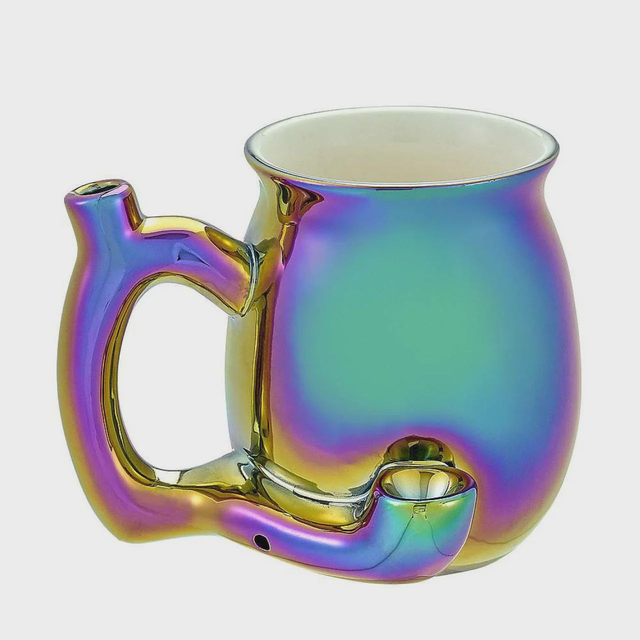 Premium Roast &amp; Toast Electroplated Iridescent Ceramic Mug by Fashioncraft