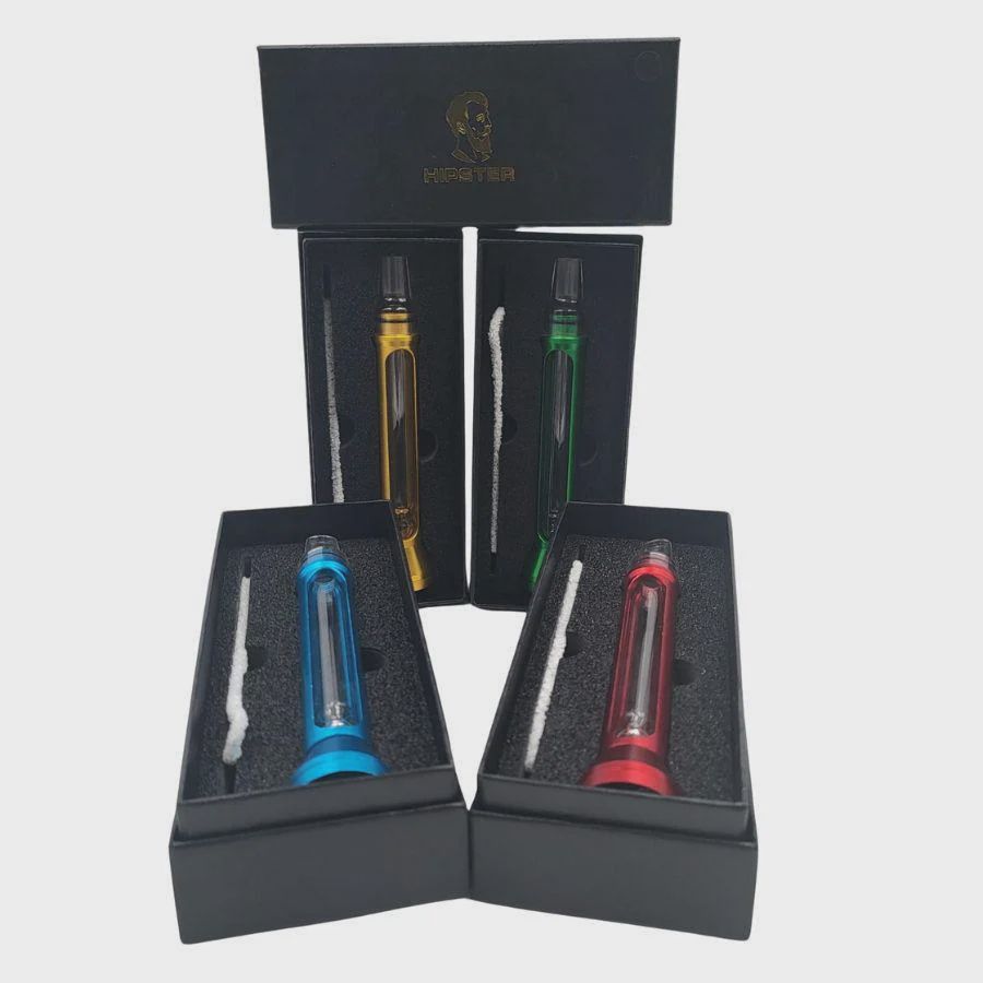 Hipster &#39;Slide Top&#39; Metal Chillum | Assorted | TO032 | 5&quot;