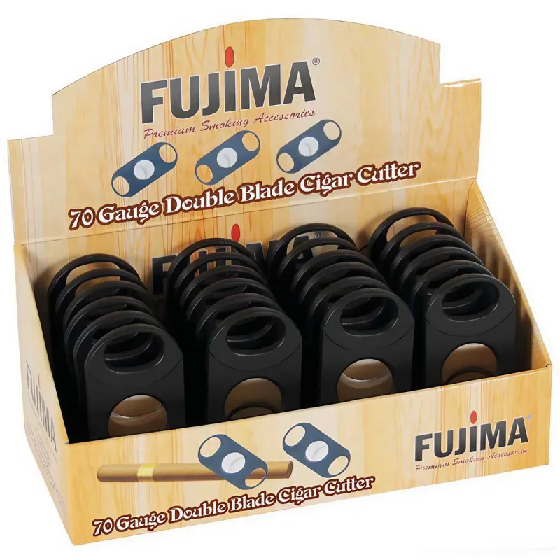 Fujima Black Dual V-Cutter 2 in 1 Cigar Cutter