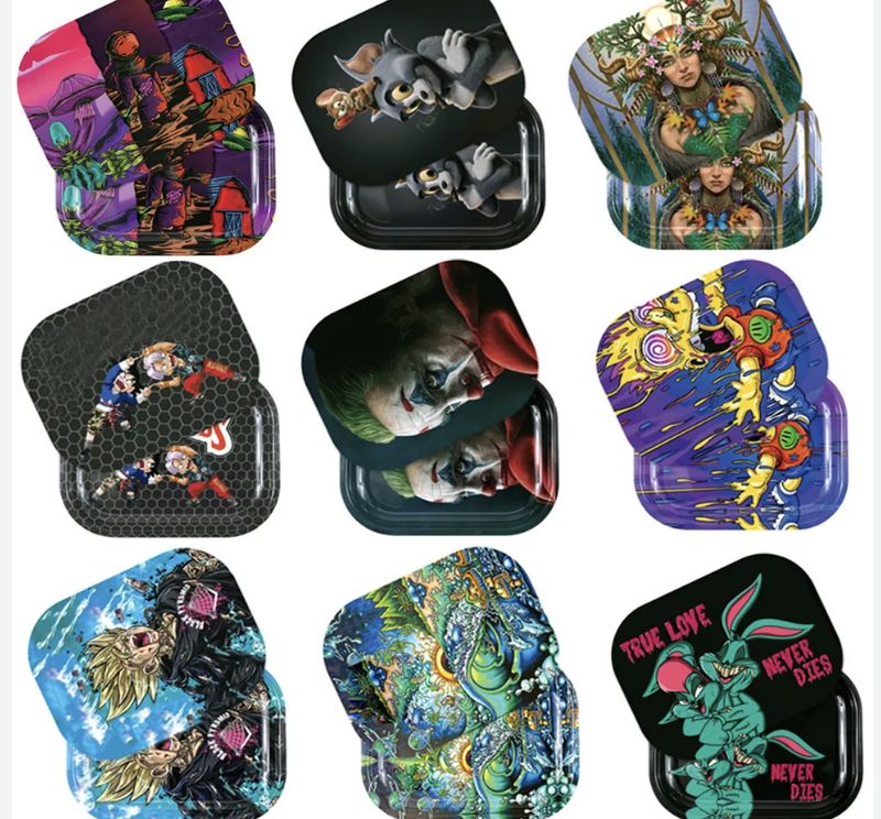 Mirage 3D Rolling tray Magnetic Covers | Assorted Design