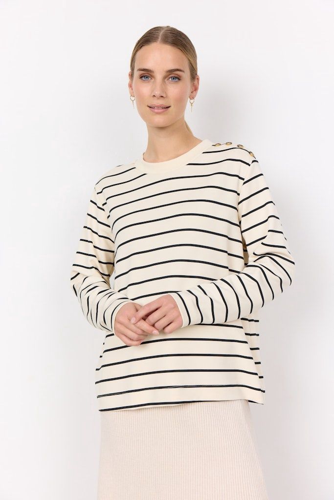 Barni Blouse in Cream Combi