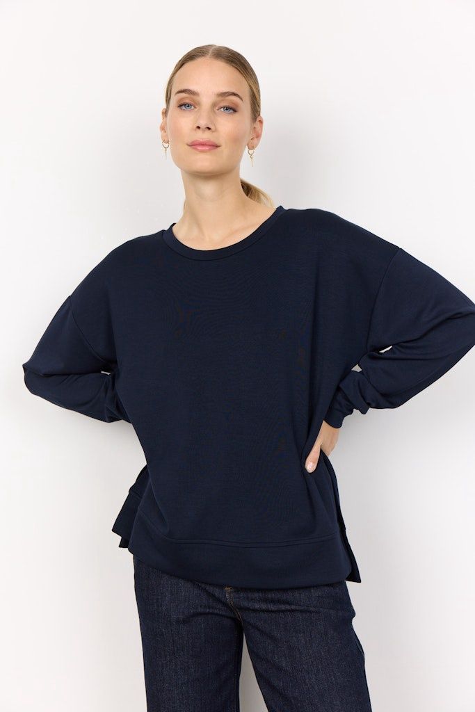 Banu Loose Sweatshirt in Navy
