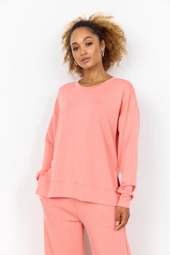 Banu Loose Sweatshirt in Peach Pink