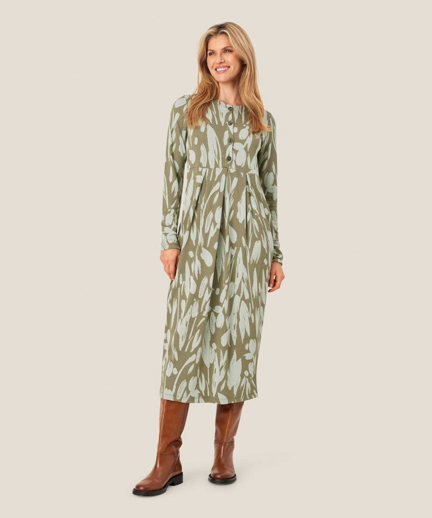 Nilana Dress in Frosty Green