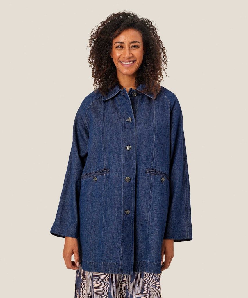Tam Coat in Dark Denim