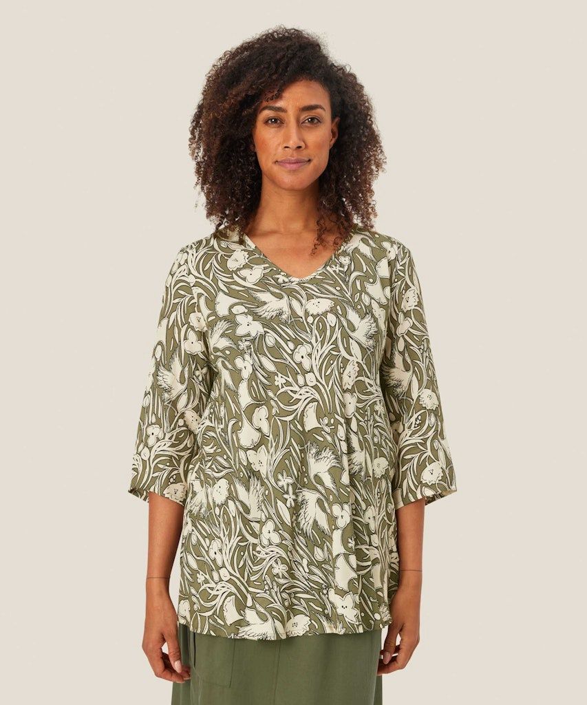 Kata Top in Lichen Green