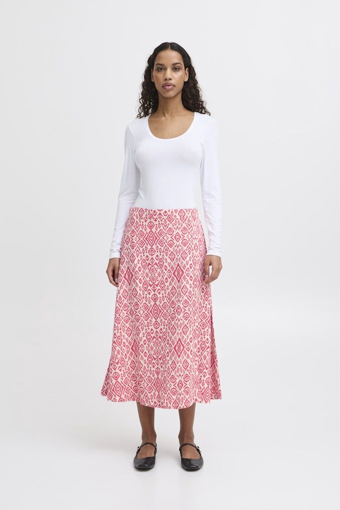Linno Skirt Casual in Geranium Diamond