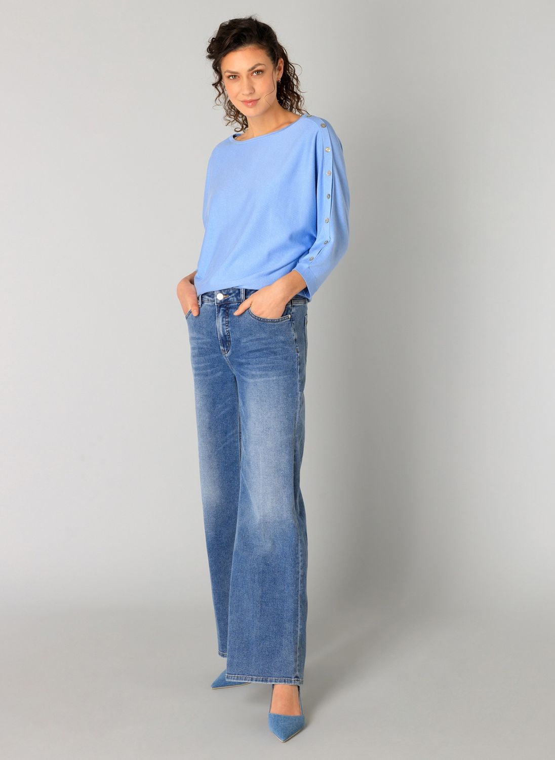 Rabea Pants in Denim Stone Wash Blu
