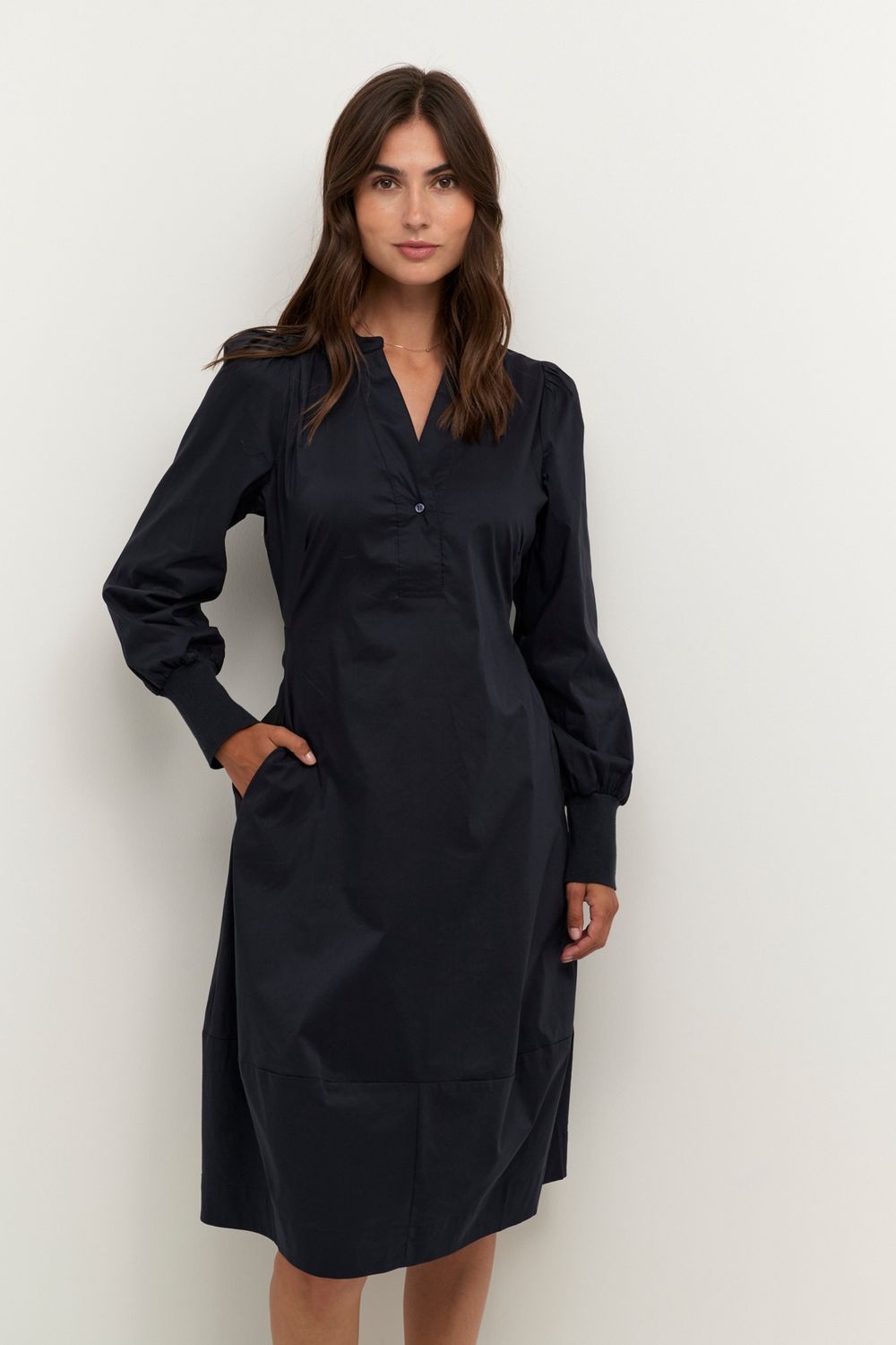 Antoinett Rib Dress in Blue Iris