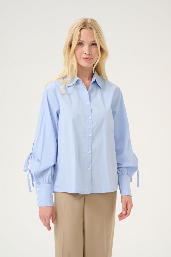 Agnetha Celeste Shirt in Cashmere Blue