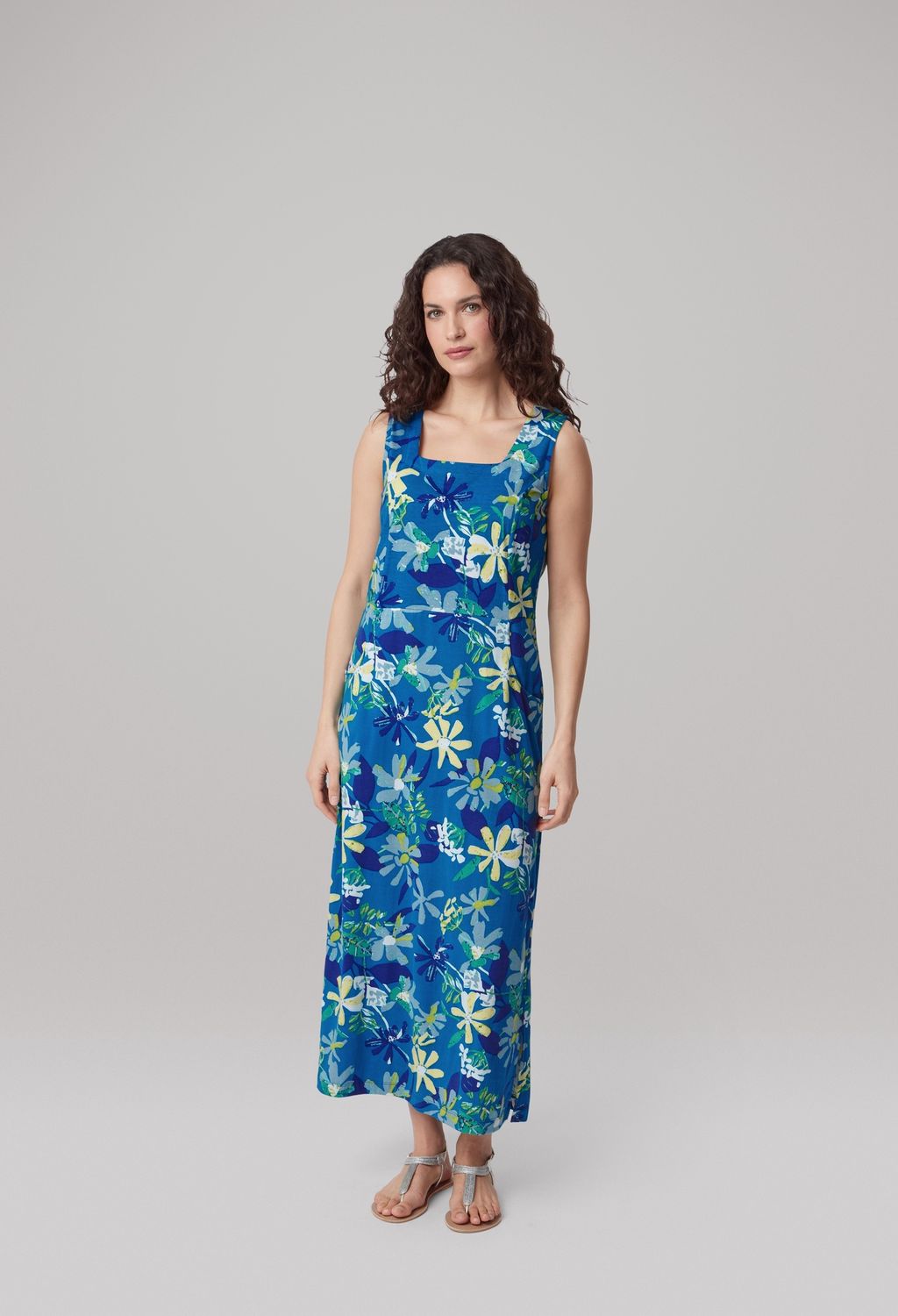 Paloma Dress Summer Garden in Blue Mix