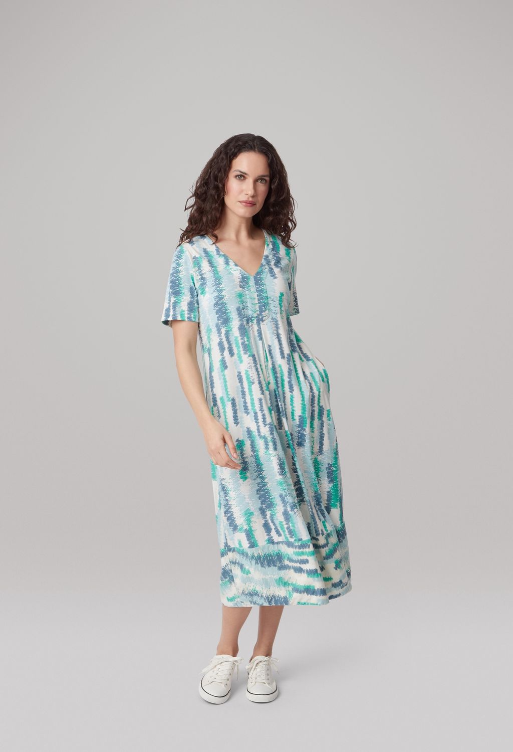 Jenna Dress Soft Zig-Zag in Multicolour