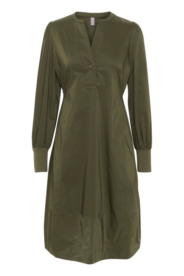 Antoinett Rib Dress in Burnt Olive