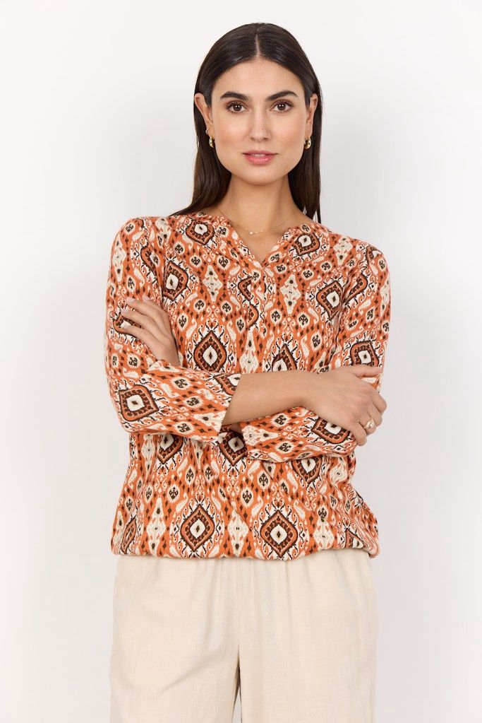 Felicity Blouse in Mandarin Combi