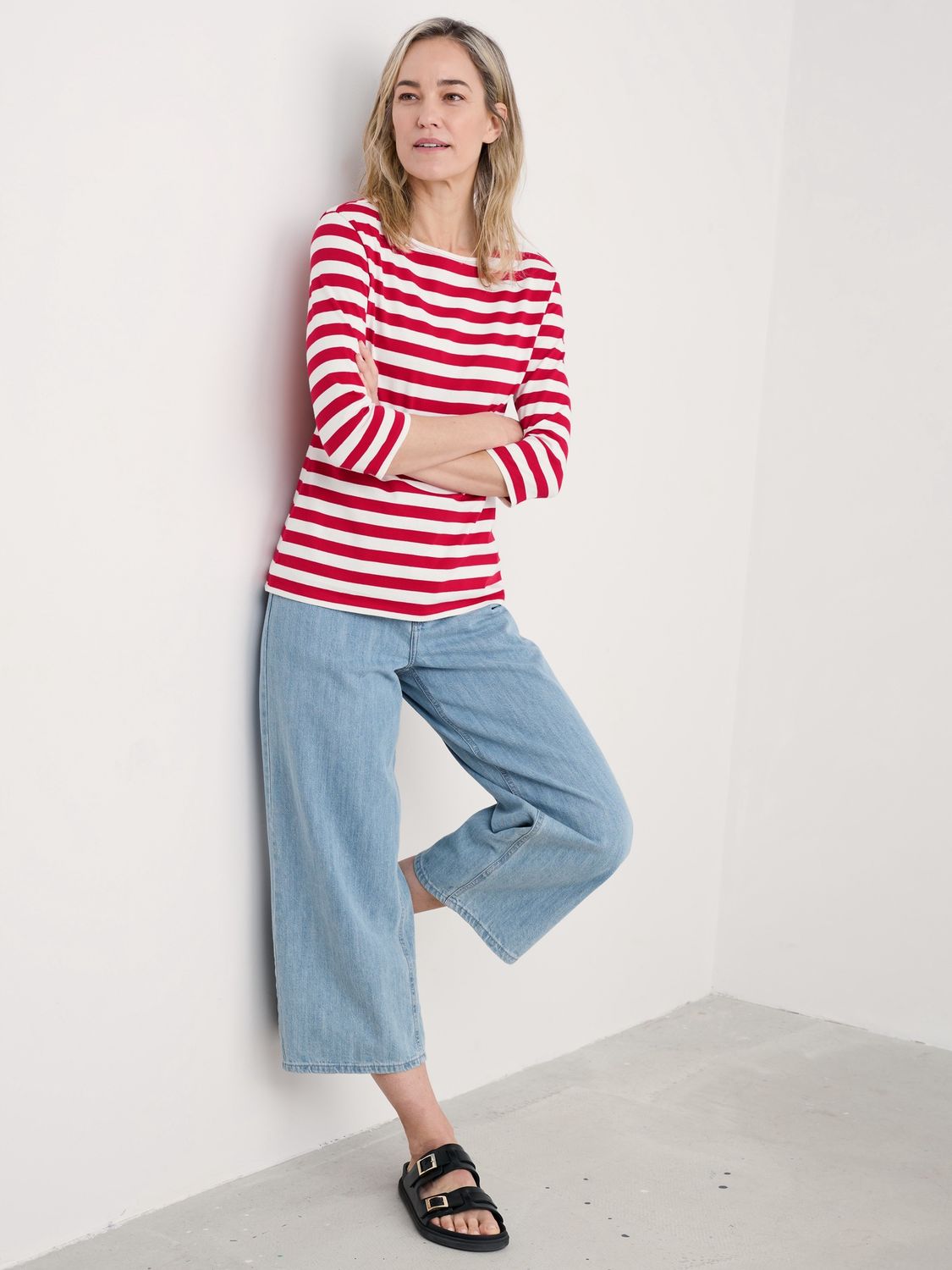 Sailor Top in Scallion Scarlet