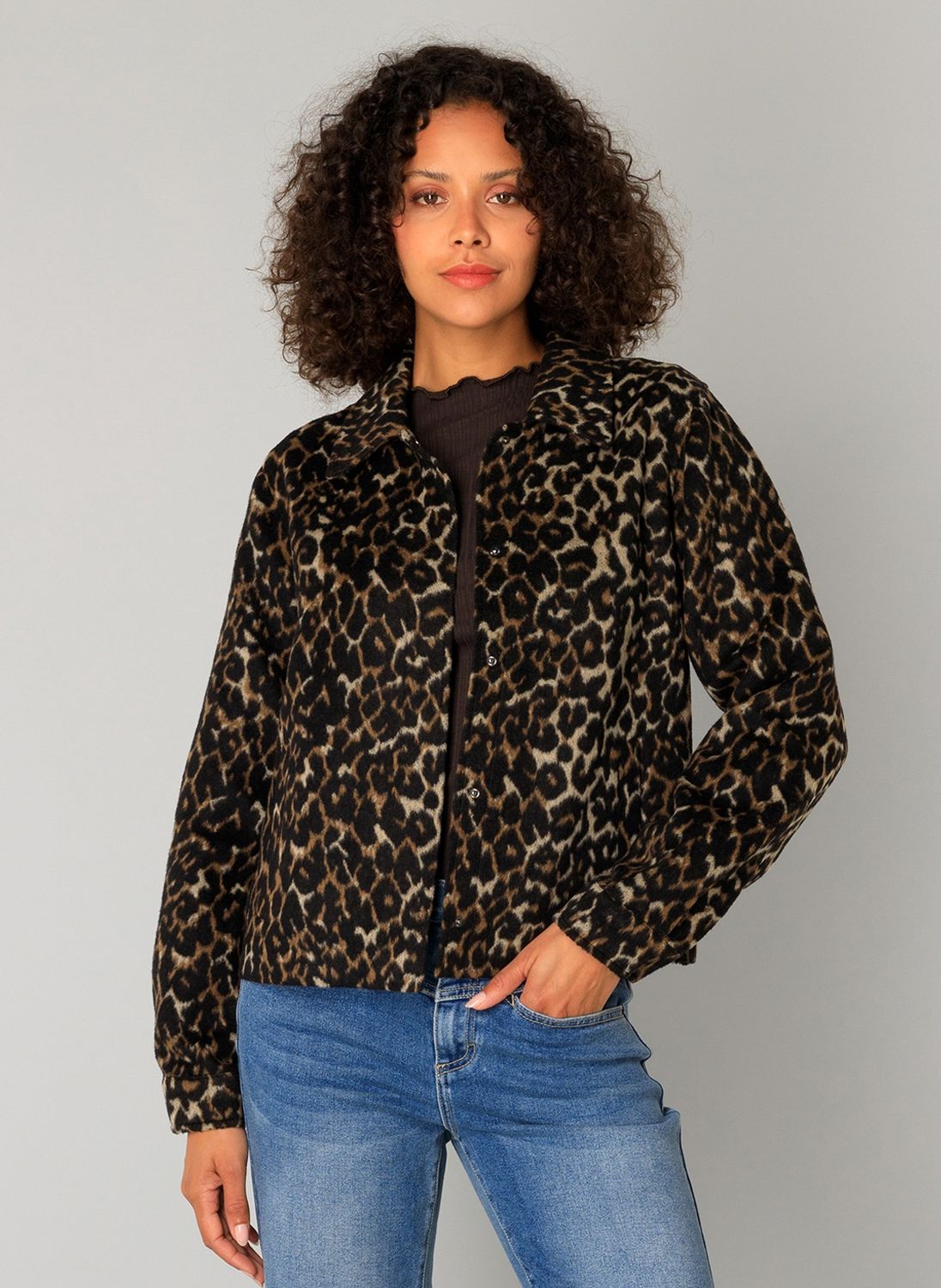 Coraline Jacket in Multi Leopard