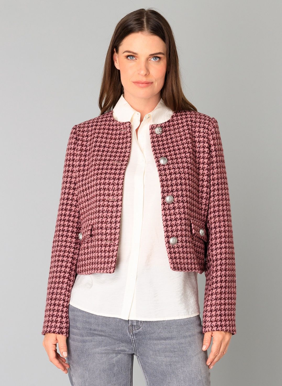 Blanid Jacket in Dark Rose Multi