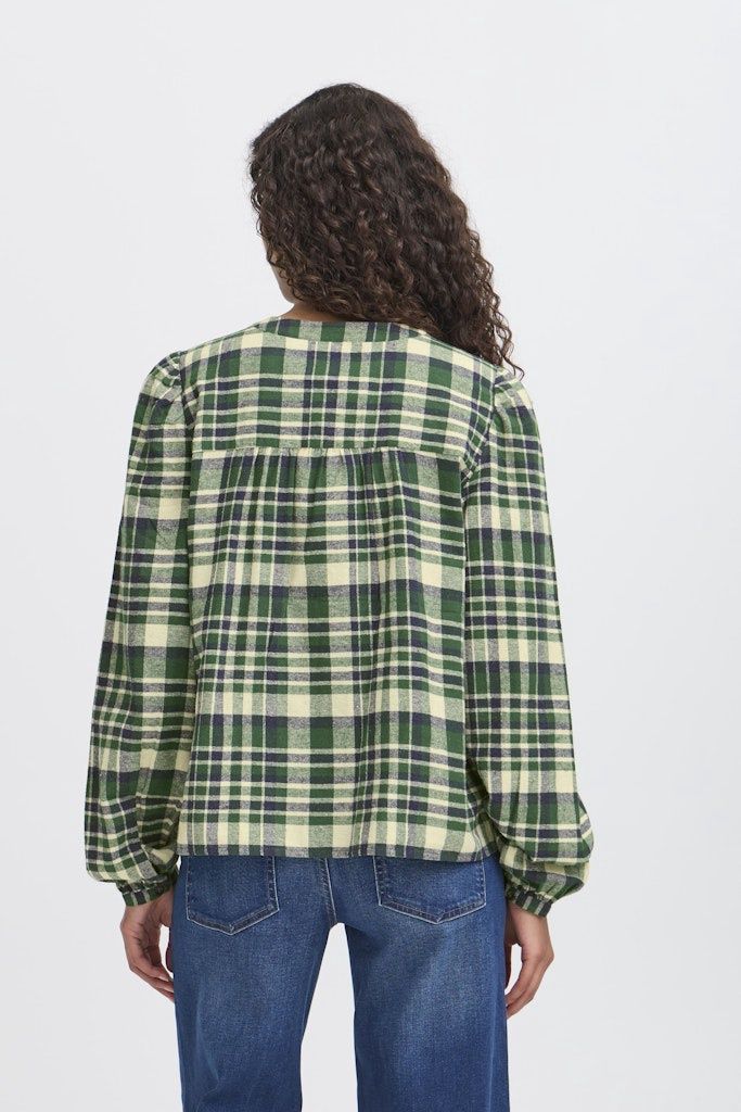 Tamanna Long Sleeve Shirt in Pine Needle Check