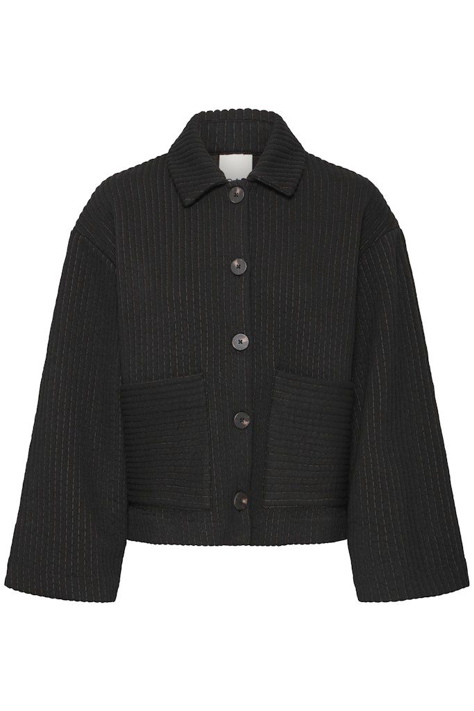 Kate Quilted Jacket in Black