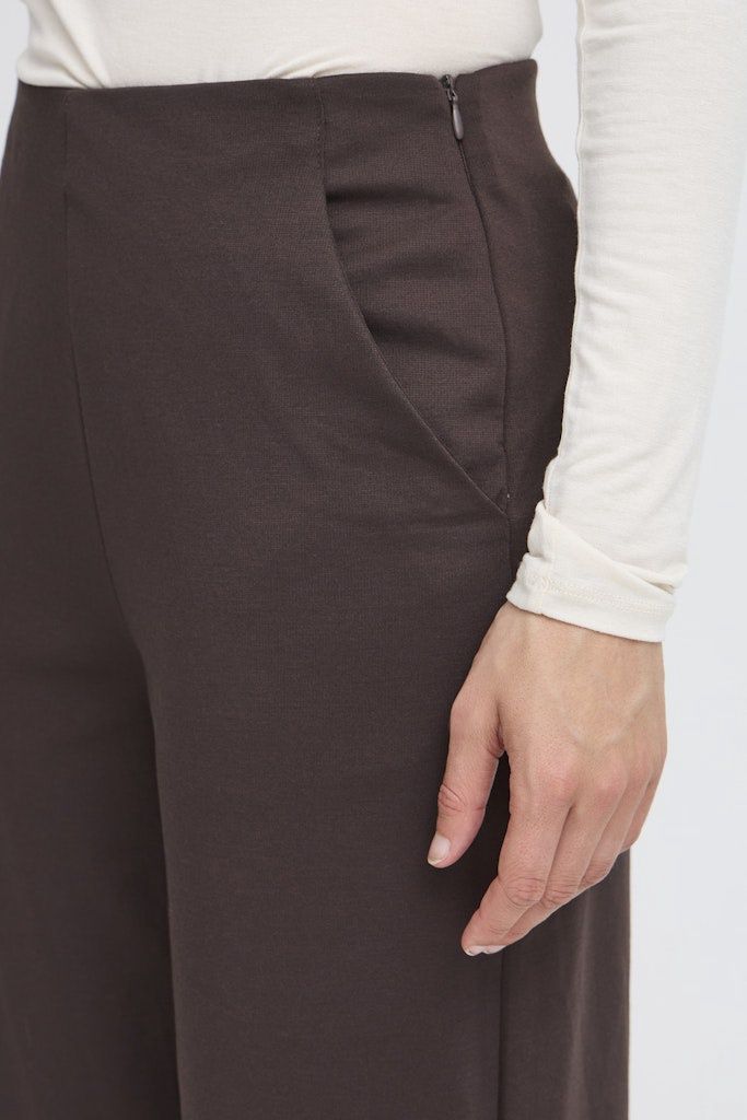 Kate Wide Trousers in Chocolate Torte