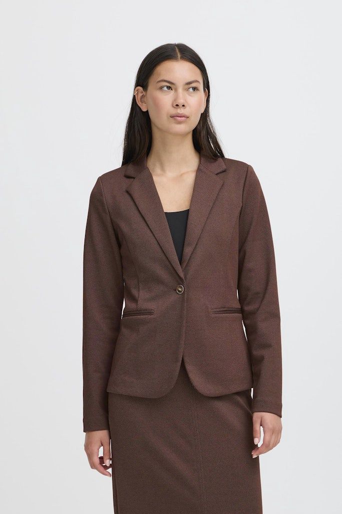 Kate Woolley Blazer in Coffee Bean