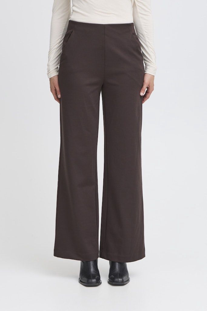 Kate Wide Trousers in Chocolate Torte