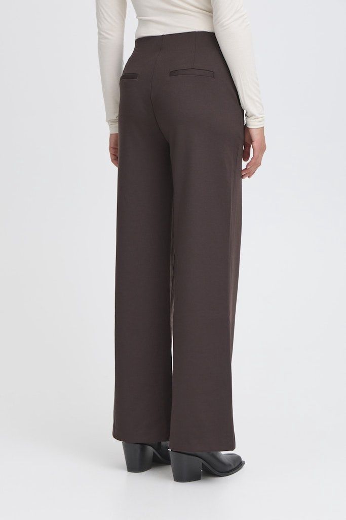 Kate Wide Trousers in Chocolate Torte