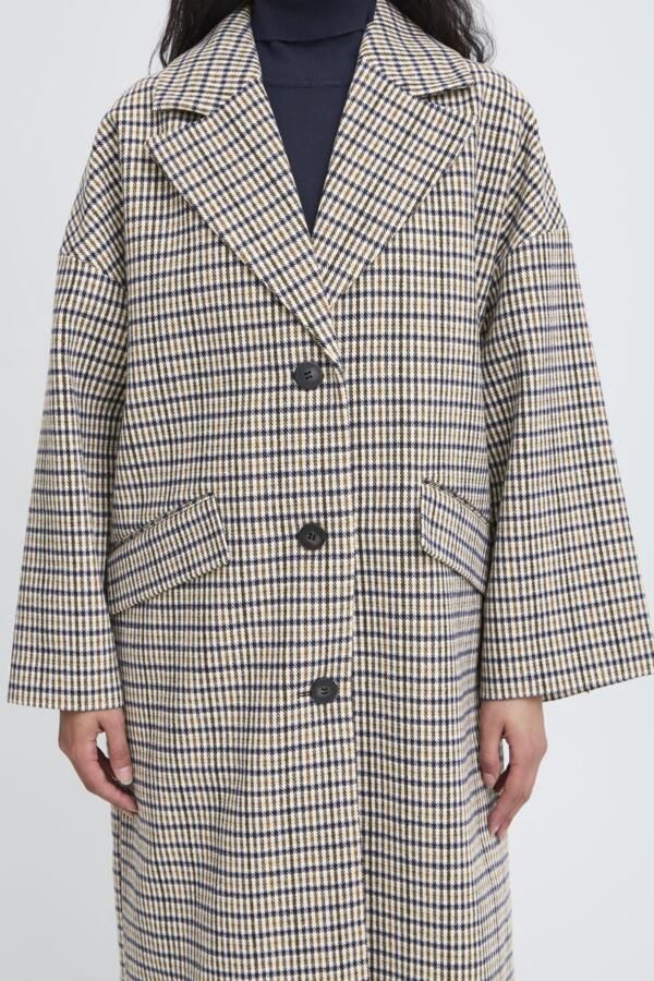 Emmalu Jacket in Dark Navy Multi Check